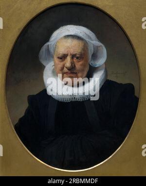 Portrait de Aechje Claesdr, Rembrandt, 1634, Banque D'Images