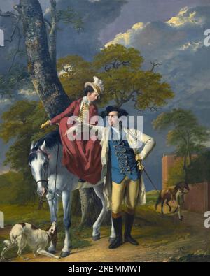 M. et Mme Thomas Coltman, Joseph Wright de Derby, vers 1770-172, Banque D'Images