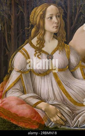 Vénus et Mars, détail, Sandro Botticelli, vers 1485, Banque D'Images