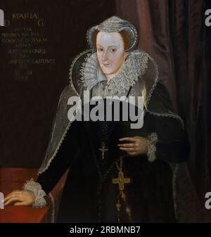 Marie Reine des Écossais, après Nicholas Hilliard, XVIe siècle, Banque D'Images