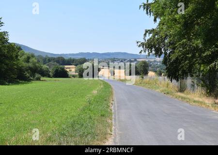petite route de campagne en été Banque D'Images