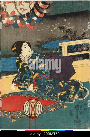 Le sixième mois (Centre) 1849 par Utagawa Kuniyoshi Banque D'Images