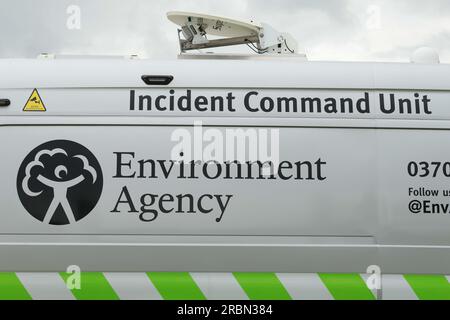 Environment Agency incident Command Unit Banque D'Images