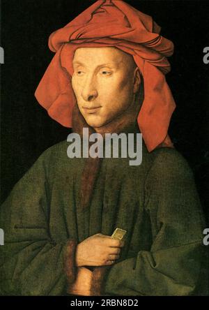 Portrait de Giovanni Arnolfini 1435 par Jan van Eyck Banque D'Images