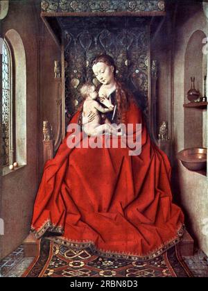 La Lucca Madonna 1436 de Jan van Eyck Banque D'Images