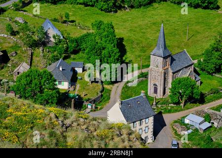 France, Cantal, Parc naturel régional des Volcans d'Auvergne, Chastel-sur-Murat Banque D'Images