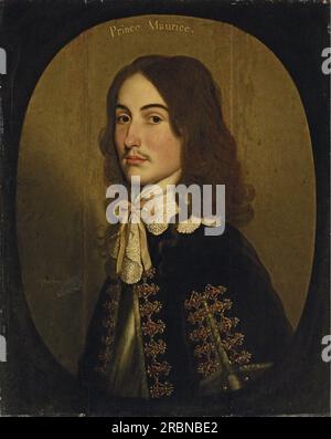 Portrait de Maurice de Nassau, Prince d'Orange 1643 par Gérard van Honthorst Banque D'Images