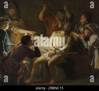 Christ couronné d'épines 1622 par Gerard van Honthorst Banque D'Images