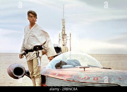 Star Wars Un nouvel espoir Mark Hamill Luke Skywalker Banque D'Images