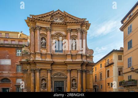 Santissima Trinità dei Pellegrini. Église de la très Sainte Trinité des pèlerins à Rome Banque D'Images