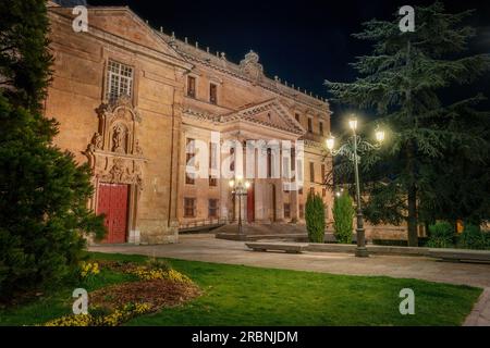 Palais Anaya la nuit - Salamanque, Espagne Banque D'Images