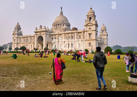 L'Inde, le Bengale occidental, Calcutta, Calcutta, Chowringhee, Victoria Memorial Banque D'Images