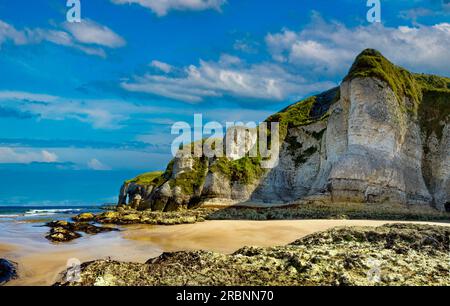 Plage de Whiterocks dans le comté d'Antrim, côte de chaussée, portrush, irlande du Nord Banque D'Images