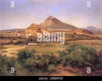 Popocatépetl e Iztaccihuatl de Jose Maria Velasco Banque D'Images