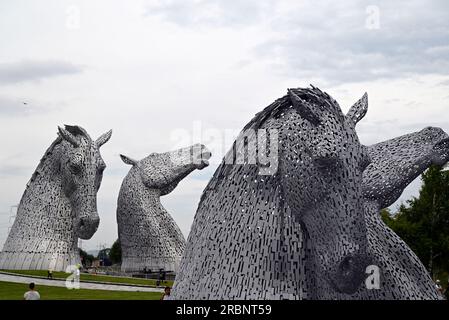 Les Kelpies à Falkirk Helix Park Ecosse Banque D'Images