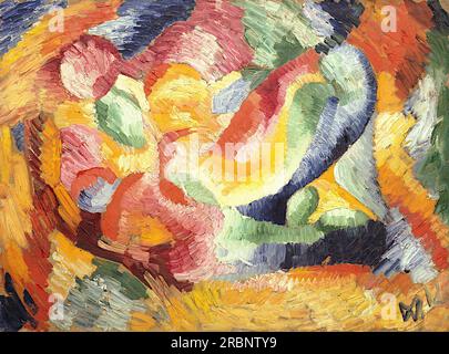 Wilhelm Morgner (peintre expressionniste allemand) - composition astrale 6 - 1912 Banque D'Images