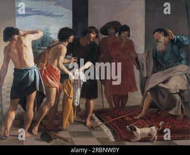 Joseph's Bloody Coat apporté à Jacob 1630 par Diego Velazquez Banque D'Images