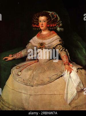 Portrait de l'Infante Maria Teresa future Reine Marie Thérèse de France 1653 par Diego Velazquez Banque D'Images