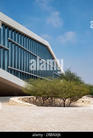 Bâtiment de la Bibliothèque nationale du Qatar à Doha, Qatar Banque D'Images