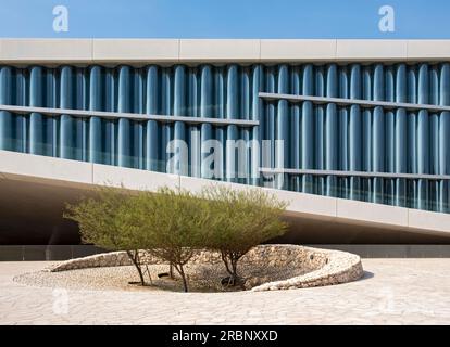 Bâtiment de la Bibliothèque nationale du Qatar à Doha, Qatar Banque D'Images