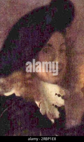 La procureure, détail (soi-disant autoportrait) 1656 par Johannes Vermeer Banque D'Images