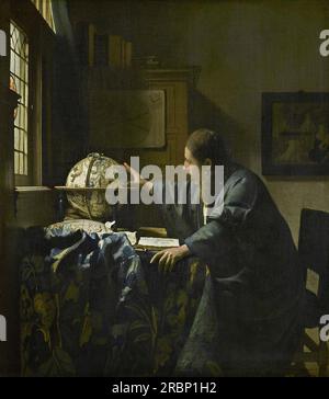 L'astronome 1668 de Johannes Vermeer Banque D'Images