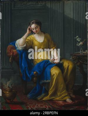 Sweet Melancholy 1756 de Joseph-Marie Vien Banque D'Images