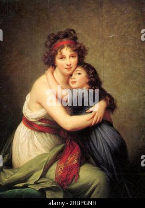 Madame Vigee Lebrun et sa fille Jeanne Lucie Louise 1789 par Louise Elisabeth Vigee le Brun Banque D'Images