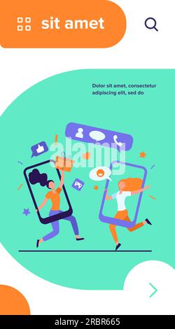 Clients partageant des références et gagnant de l'argent Illustration de Vecteur