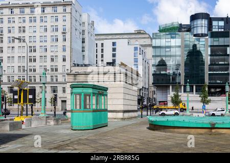 Liverpool, royaume-uni 16 mai 2023 Tollbooth au Queensway Mersey tunnel Building, Liverpool, royaume-uni Banque D'Images