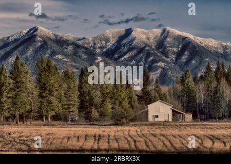 Image panoramique du Grand État du Montana Banque D'Images