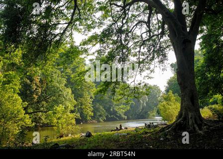 Baralikkadu ECO site touristique est situé au barrage de Karamadai Pilloor, chaîne Athikkadavu des Ghats occidentaux à Mulli près de Coimbatore, Tamil Nadu, Sud Banque D'Images