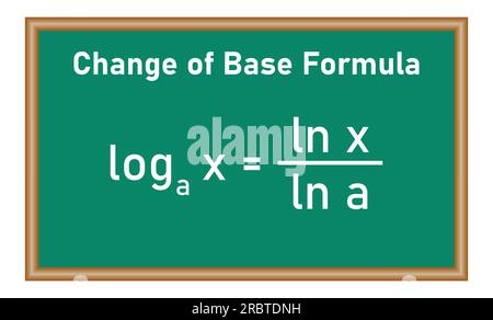 changement de formule de base. Ressources mathématiques pour les enseignants et les élèves. Illustration de Vecteur