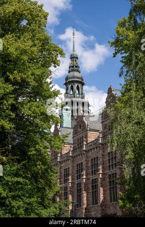 Stockholm, Suède - 4 juillet 2023 - vue vers le Musée nordique situé sur l'île de Djurgården Banque D'Images