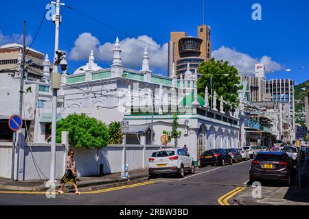 Maurice, quartier de Port-Louis, Port-Louis, la mosquée du vendredi ou Jummah Masjid, 1850 Banque D'Images