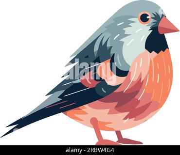 Motif bullfinch coloré Illustration de Vecteur