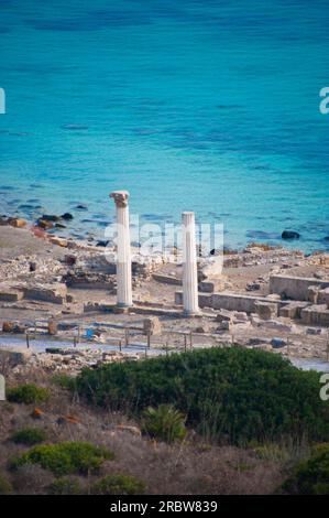 Tharros, Capo San Marco, Cabras, (zone maritime protégée Sinis), Sardaigne, Italie, Europe Banque D'Images