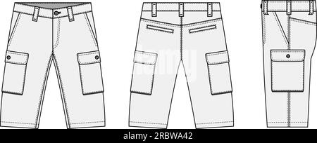 Shorts pour hommes ( pantalons courts ) illustration de modèle vectoriel Illustration de Vecteur