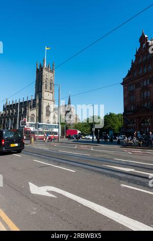 St John’s Episcopal Church, Princes St, Édimbourg, Écosse, Royaume-Uni. Banque D'Images