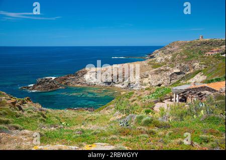 Torre dei Corsari, Arbus, Sardaigne, Italie, Europe Banque D'Images