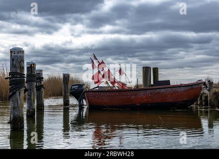 sur le chemin à l'île poel Banque D'Images