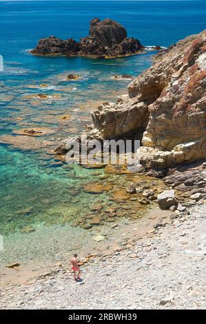 La Caletta, Torre dei Corsari, Arbus, Sardaigne, Italie, Europe Banque D'Images