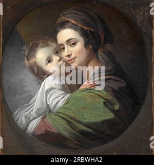 Elizabeth Shewell West et son fils, Raphael de Benjamin West Banque D'Images