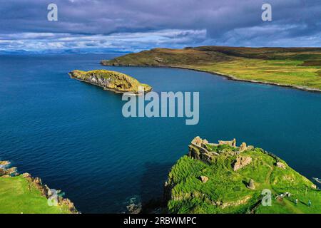 Royaume-Uni, Écosse, île de Skye, château de Duntulm Banque D'Images