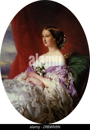 Impératrice Eugénie de Franz Xaver Winterhalter Banque D'Images