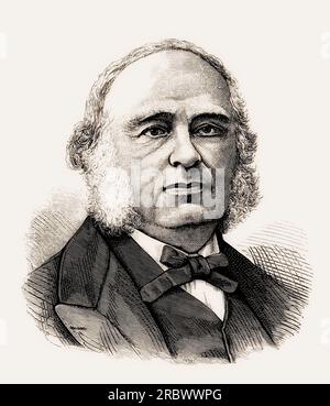 Pierre Paul Broca, 1824 – 1880, médecin, anatomiste et anthropologue français, édité numériquement Banque D'Images