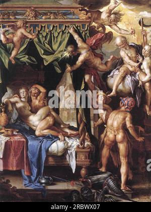 Mars et Vénus découvertes par les Dieux 1604 par Joachim Wtewael Banque D'Images