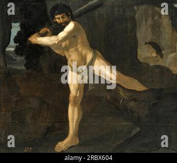 Hercule combattant le sanglier érymanthe par Francisco de Zurbaran Banque D'Images