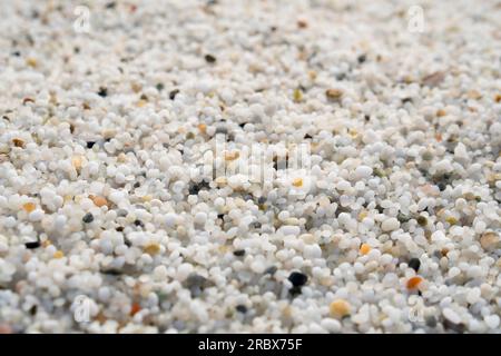 Sable de quartz, mari Ermi, Cabras, Sardaigne, Italie, Europe Banque D'Images