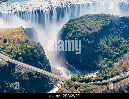 Chutes Victoria Zimbabwe Afrique.. Banque D'Images